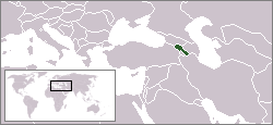 Location of Armenia