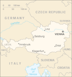 Map of Austria