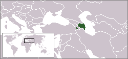 Location of Azerbaijan