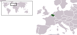 Location of Belgium