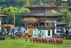 Archery is the national sport of Bhutan and competitions are held regularly.